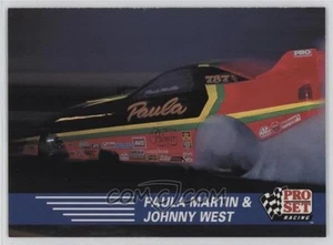 1991 PRO SET NHRA RACING JOHNNY WEST PAULA MARTIN #80 - Picture 1 of 1