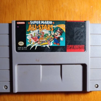 Подлинный картридж Super Mario All-Stars (Nintendo SNES) только протестирован - Изображение 1 из 2