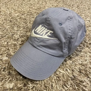Cappello Nike Heritage86 Swoosh Spellout cinturino posteriore blu ricamato casual - Foto 1 di 15