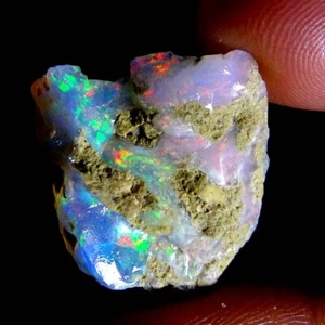 23.60Ct 100% Natural Fire Of Color Ethiopian Opal Rough Untreated Loose Gemstone - Picture 1 of 4