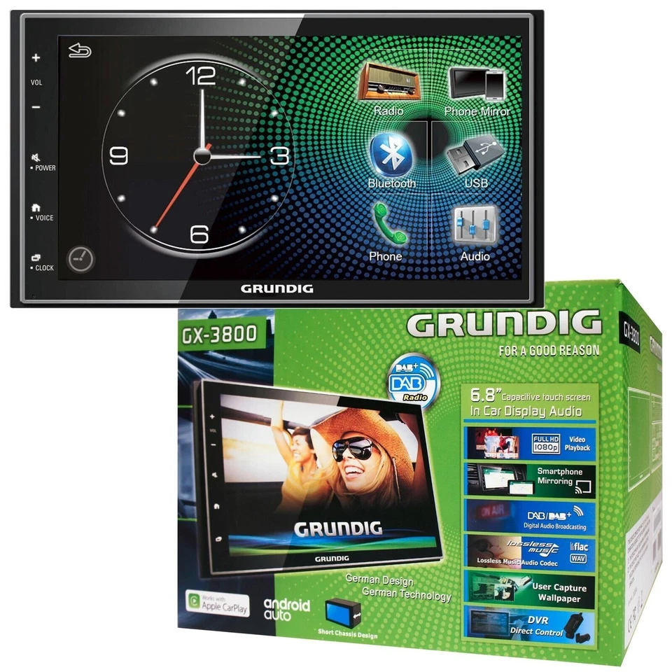 Grundig GX-3800 6.8 " 2-Din Autoradio│AndroidAuto │AppleCarplay │DAB +│Bluetooth - Immagine 1 di 4