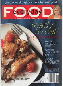 Everyday Food  Magazine Martha Stewart April 2011 56 Smart Recipes Easter Menu - Picture 1 of 1