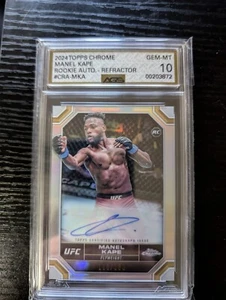 2024 Topps Chrome UFC - Chrome Rookie Autographs #CRA-MKA Manel Kape (AU, RC) 10 - Picture 1 of 2