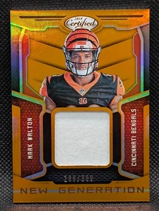 2018 Certified Mark Walton Rookie Mirror Orange Patch /399 Player Worn - Picture 1 of 2