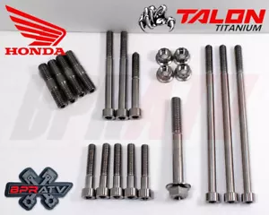 Honda TRX400EX TRX 400EX TITANIUM Exhaust Studs Valve Head Valve Cover Bolt Kit - Foto 1 di 24