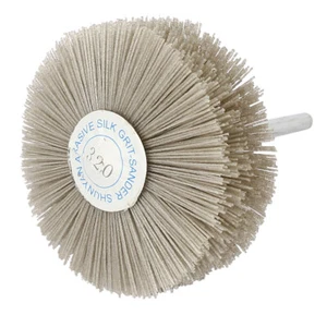 Vástago de 6 mm 82 mm de diámetro 320 grano abrasivo nailon rueda cepillo herramienta de molienda - Imagen 1 de 3