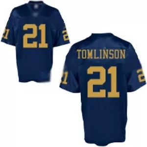 New York Titans/Jets #21 Tomlinson Blue TEAM Apparel Mesh Youth Jersey (NEW) - Picture 1 of 3