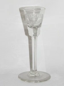 03I4 ANCIEN VERRE A GOUTTE GRAVE ROSCO PUR GRAIN ESTAMINET BISTROT BAR - Bild 1 von 2