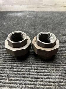 Lot of 2 Unions 1-1/4" Threaded Fitting Malleable Iron Black 150# - China - Picture 1 of 5