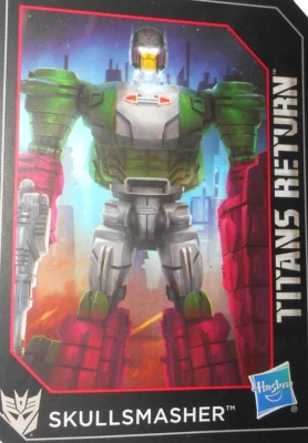 Tarjeta comercial Skullcruncher 2016 clásicos Transformers Titans Return Skullsmasher Foto 1 de 3