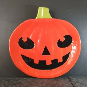 Hyde and Go Eek! Piatto Zucca Ceramica 12" Piatto Halloween - Foto 1 di 5