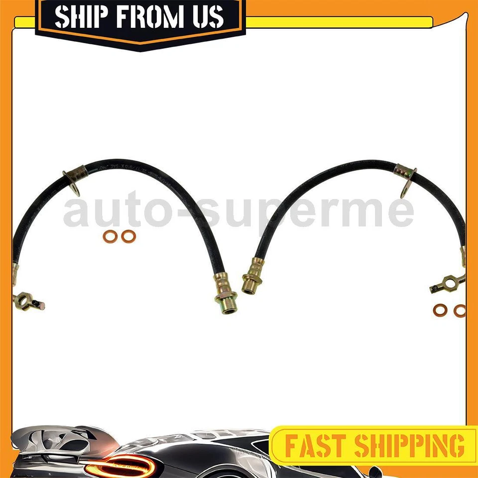 Juego de mangueras de freno delanteras 2x para Lexus LX470 1998-2007 Foto 1 de 4