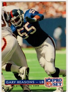 1992 Pro Set Football Gary Reasons No. 268 New York Giants - Bild 1 von 2