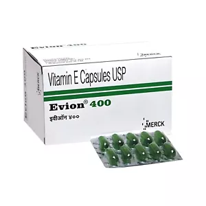 Evion 400 mg (40 cápsulas) excelente vitamina E para músculo cara cabello acné uñas - Imagen 1 de 4
