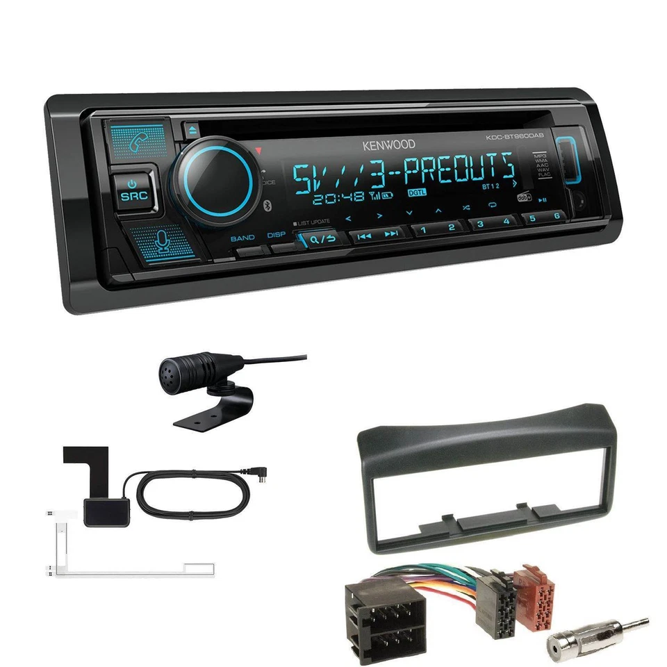 Kenwood KDC-BT960DAB Autoradio CD DAB+ Bluetooth für Fiat Multipla 2006-2010 - Bild 1 von 4