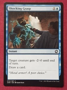 Magic The Gathering Aventuras en reinos olvidados AGARRE IMPACTANTE tarjeta azul Magic The Gathering Magic The Gathering - Imagen 1 de 2