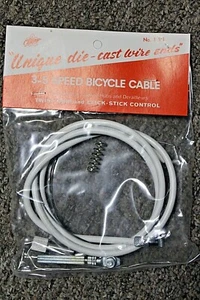 Cherry Twist Grip & Click Stick Control Cable 3-5 Speed Bicycle Shimano Hub 151 - Picture 1 of 4