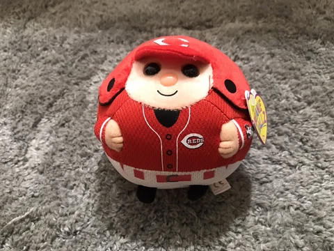 Ty Beanie Ballz Balls Cincinnati Reds Official MLB 5” Plush Stuffed Figure NEW Cover