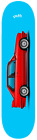 Car Art e30 M3 Skateboard Deck 7-ply canadian hard rock maple hellrot red bmw