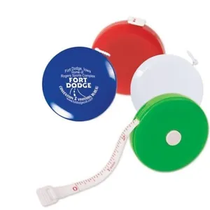 Promotional 5 Ft. Round Tape Measure Custom Printed With Your Logo - 250 QTY - Picture 1 of 5