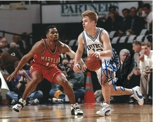 DUKE BLUE DEVILS STEVE WOJCIECHOWSKI SIGNED BALL HANDLING 8X10 - Picture 1 of 1