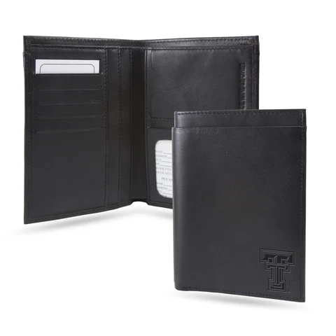 Texas Tech Red Raiders RFID Blocking Traveling Passport Leather Wallet Cover