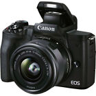 Canon EOS M50 Mark II 24.1MP Mirrorless Camera - Black (EF-M 15-45mm f/3.5-6.3 +