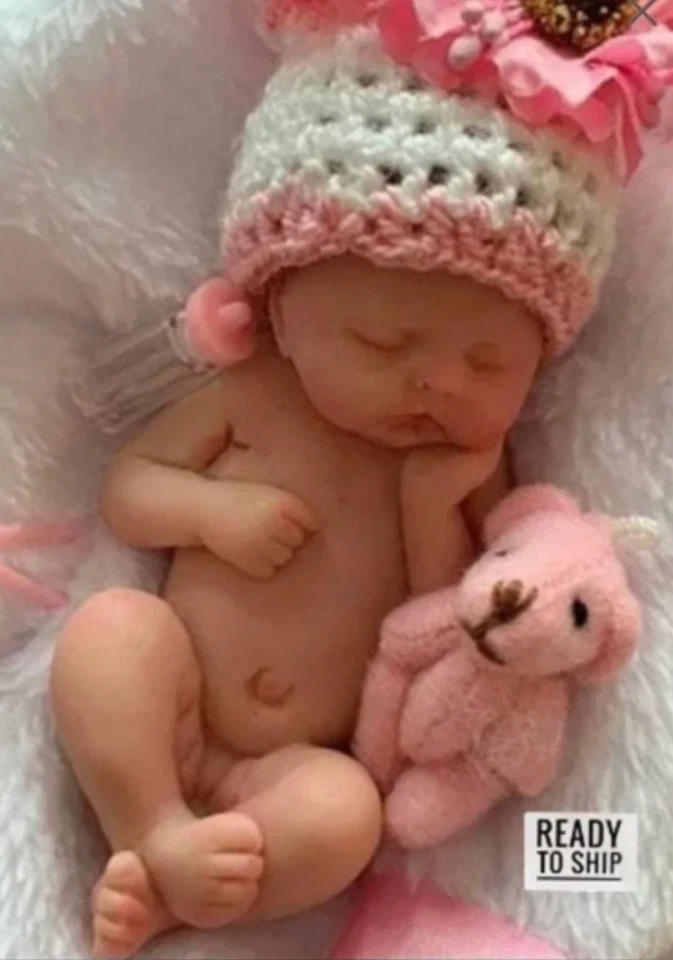 Molde para bebé 3D, molde de silicona, molde de arcilla polimérica, resina, yeso, jabón, vela, bebé Foto 1 de 4