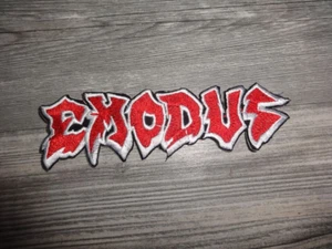 Exodus Shape Patch Gestickt Thrash Metal Testament Iron Regan ** - Picture 1 of 1