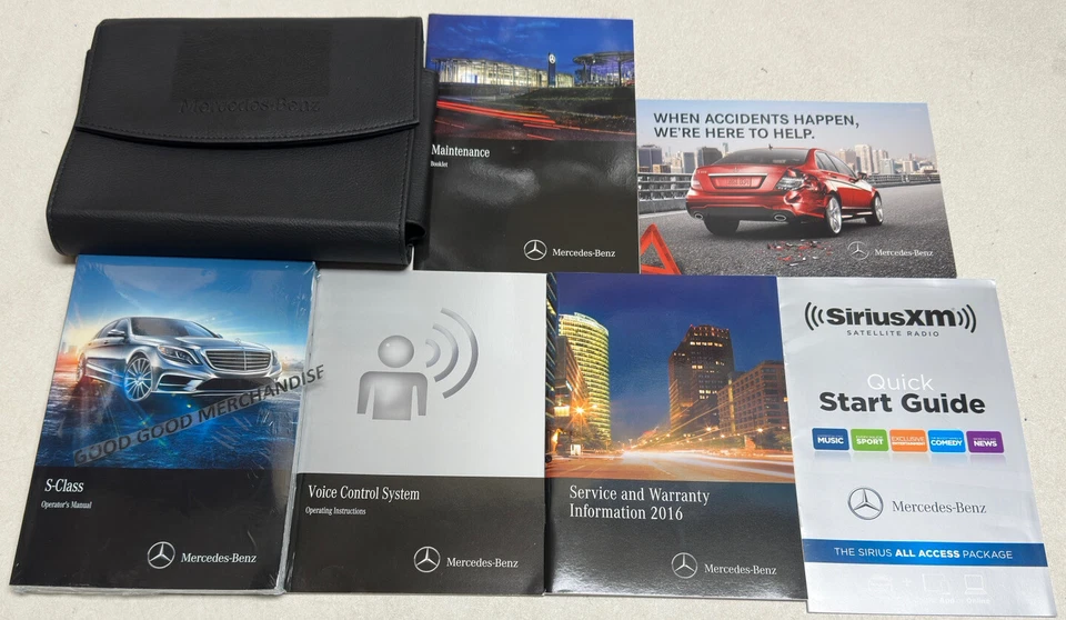 2016 MERCEDES-BENZ S-CLASS OWNERS MANUAL S 600 550 500 400 S63 S65 AMG 4MATC OEM - Image 1 of 1