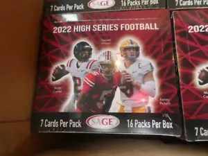 Caja de pasatiempos Sage Football High Series 2022 (16 autógrafos) ¡sellada de fábrica! - Imagen 1 de 1