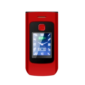 Teléfonos Móviles Abatibles de Doble Pantalla Clamshell Anti Pérdida Desbloqueo 2 Sim GSM - Imagen 1 de 16