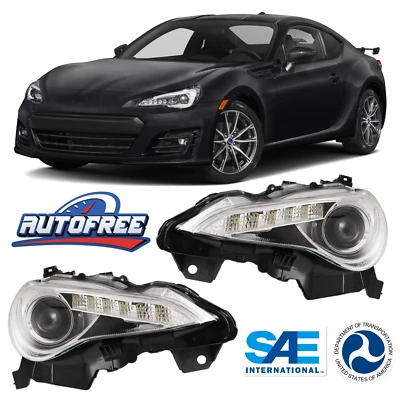 Faros para 2013-2016 Scion FR-S/Toyota 86/Subaru BRZ LED DRL lámparas cromadas Foto 1 de 4