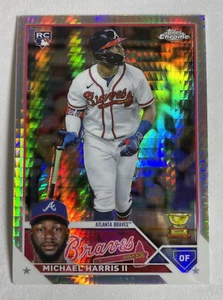 2023 Topps Chrome Michael Harris II #79 Prism Refractor Rookie Atlanta Braves - Picture 1 of 2