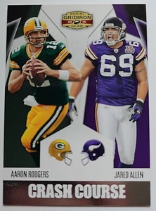 AARON RODGERS / JARED ALLEN 2010 Panini Gridiron Gear Crash Course #5 7/250 - Picture 1 of 2