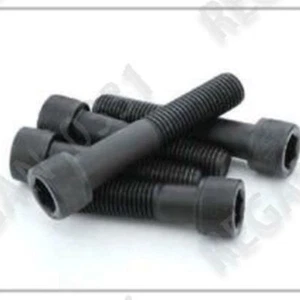 M12/M14/M16 Negro Aleación Acero Media Rosca Allen Hexagonal Tapón Cabeza Tornillos Pernos - Imagen 1 de 7
