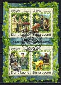 Mushrooms Sierra Leone 2016 (54) Yvert No. 6549 To 6552 Canceled Used - Picture 1 of 1