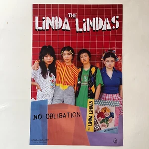 poster promozionale due facce THE LINDA LINDAS - 2024 album NO OBBLIGO - 11x17 - NUOVO - Foto 1 di 2