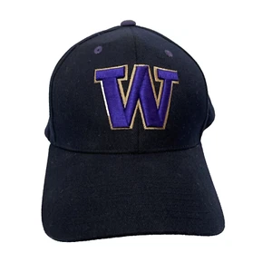 UW Huskies Zephyr SzL Ball Cap Black Purple Acrylic/Spandex - Picture 1 of 10