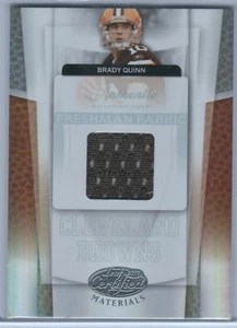 2007 Leaf Certified Materials FB Brady Quinn Cleveland Browns Jersey RC #692/849 - Picture 1 of 2