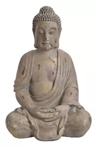 Antiker XXXL Buddha 70 cm Steinfigur Garten Deko Figur Skulptur Feng Shui - Bild 1 von 5