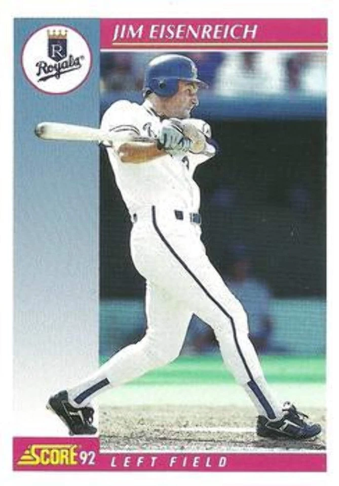 #158 Jim Eisenreich - Kansas City Royals - 1992 Score Baseball - Image 1 of 1