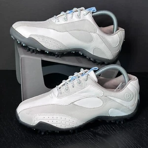 FootJoy Golfschuhe - Größe 7 - Low Pro Sneaker 97058 - weiß Leder Schnürschuhe - Bild 1 von 8