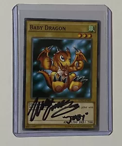 Signed Baby Dragon yugioh card by Wayne Grayson - Joey Wheeler - AUTOGRAPHED - Picture 1 of 2