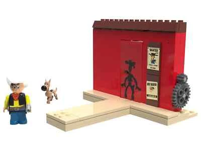 Playtive Lucky Luke más rápido que su sombra 122 piezas bloque de construcción figura occidental