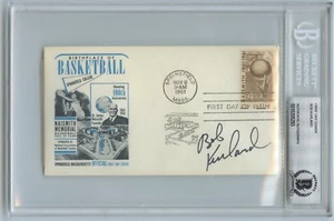 BOB KURLAND:  Naismith Hall of Fame First Day Cover AUTOGRAPH / Beckett BAS - Picture 1 of 3