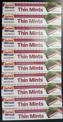 10PK Zachary Thin Mints ~ Raspberry ~ 5.5 OZ ~ SEALED ~ FAST SHIP ~ FRESH - Image 1 of 2