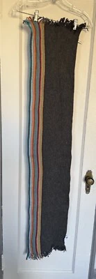 PRE-OWNED PAUL SMITH WOOL STRIPED SCARF - Image 1 of 4