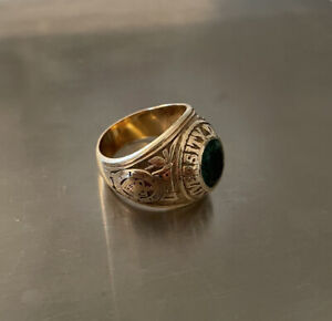 Nice 10k Gold Class Ring Vintage University of Miami 1963 Hurricanes Size 10