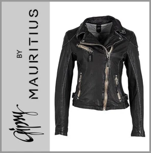 ★★★★★ Gipsy VINTAGE Lederjacke | BLACK | Bikerjacke Damen | PGG LULV - Bild 1 von 4